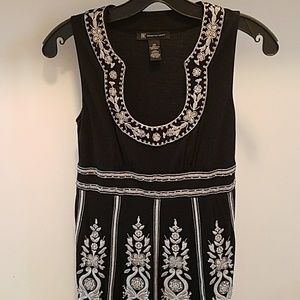 I.N.C embroidered and beaded dress